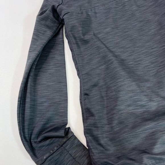 Athleta Top Womens Medium Black Solid Long-Sleeve High-Neck Sweatshirt Pullover - Picture 10 of 11